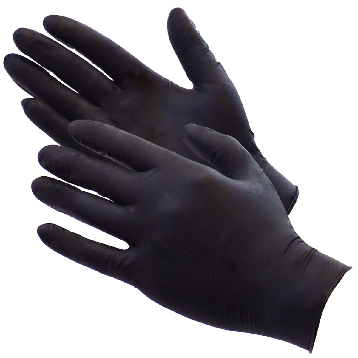 ShuBee� Black Gauntlet� Silver Edition Black Nitrile Gloves - Case of 10x 100 Count Boxes